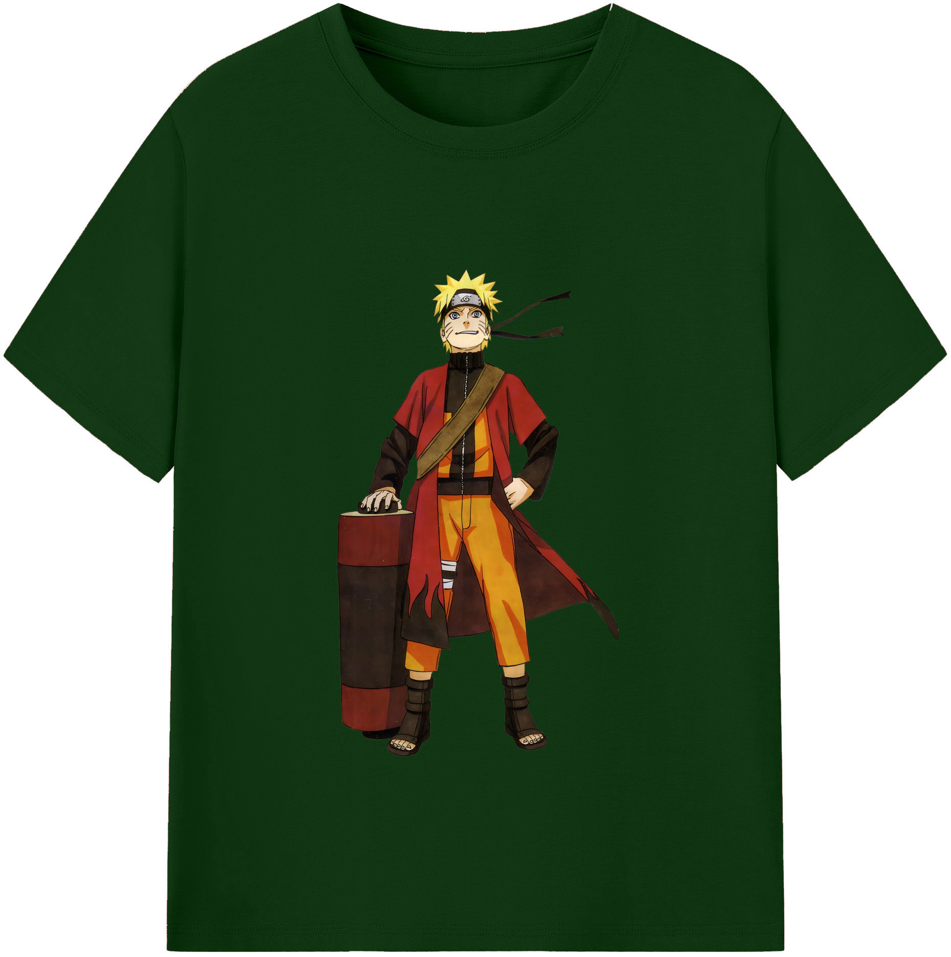 （画像用） NARUTO -ナルト- うずまき ナルト Uzumaki Naruto 綿100％半袖Tシャツ（フロントプリント）